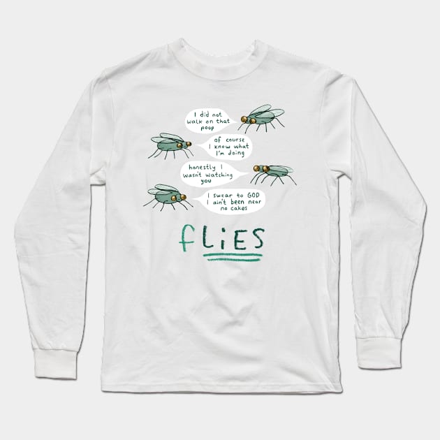 fLIES Long Sleeve T-Shirt by Sophie Corrigan